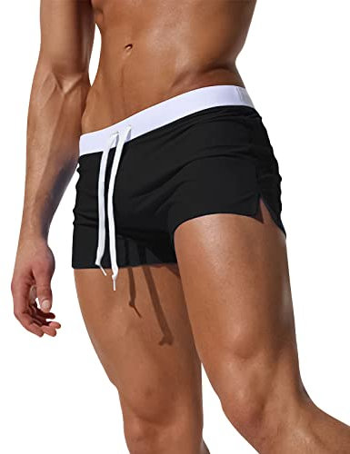 Adorel Costume Bagno Pantaloncini Piscina Calzoncini Uomo Nero XL