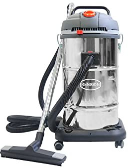 RENSON Aspirateur Industriel, aspirateur Professionnel Puissant, 2x1Kw, aspirateur 2 Moteurs, aspirateur Chantier, aspirateur Professionnel Industriel, livré avec de Nombreux Accessoires