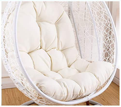 ZTGL Sitzkissen HäNgesessel, Thick Nest zurück Kissen für HäNgesessel Outdoor, HäNgesessel Polsterauflage Bezug, Wasserdicht Komfortabel Polster für StüHle Sessel,Schwarz