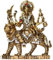 LAKSHMI'S EAGLE Indische Göttin Durga Maa Statue Puja Mandir Mix Metallstatue Durga Idol Hindu Tempel Gott Statue Home Office Auto Dekoration Antikes Prunkstück Handgefertigte Geschenke