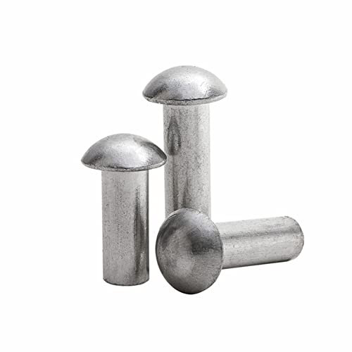 2000 Stück Aluminium-Rundkopf-Nieten, zum Verbinden von Spurstangen, Drohnen, Allradantrieb, Boote usw. M2 x 5 mm