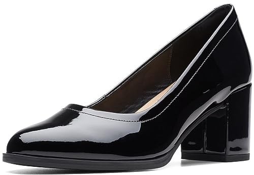 Clarks Freva 55 Court Leather Shoes in Black Size 3