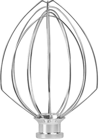 K5AWW Wire Whip Attachment for KitchenAid 6 Quart Bowl-Lift Stand Mixers, 6-Wire Whip Replacement for KitchenAid 6QT Bowl-Lift Mixers, Egg Cream Stirrer, Cakes Mayonnaise Whisk, Silver