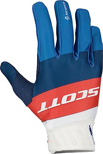 Scott 450 Angled MX Motocross/DH Fahrrad Handschuhe blau/rot 2023: Größe: M (9)