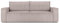 Konsimo Napi Sofa - Schlafsofa - Sofa mit Schlaffunktion - Schlafsofa mit Bettkasten - Couch - Couch mit Schlaffunktion - Sofabett mit abnehmbaren Kissen - Bettsofa - 244 cm - Beige