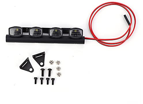 VGEBY RC-Dachlicht, RC-Auto-Dachlichtleistenstrahler, Passend für TRX4 90046 SCX10 Ferngesteuertes Auto. (4 Lichter), VGEBYOCEWX7698F-11