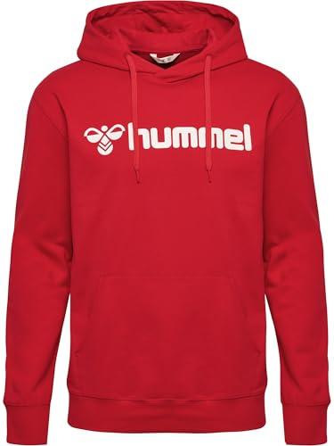 hummel Verstellbare Taille Kapuzenpullover Hmlgo Erwachsene | Bio-Baumwolle | nachhaltige Materialauswahl | Weicher Sweatstoff für maximalen Komfort | Gedrucktes Logo auf der Vorderseite