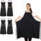4 Stück Übergröße Kochschürze, Unisex Wasserdicht Schürze Schwarz mit 2 Taschen, Verstellbare Plus Size Schürze für Männer und Frauen Professionelle Schürze für Kochen, Grillen, Arbeiten, Kellner