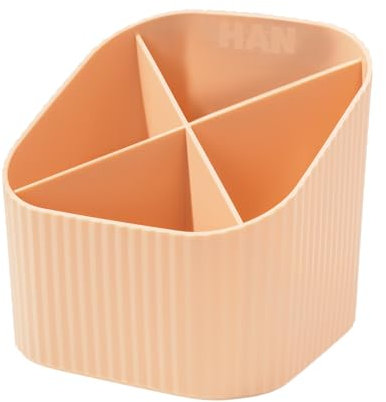 HAN Schreibtischköcher Re-X-LOOP - say yes to 100% recycled, modernes, junges Design für alle Schreibtischutensilien, pastellorange, 17238-881