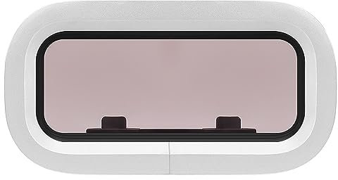 Bnineteenteam Porthole Window Square Opening Portlight, Boat Porthole Window Heavy Duty Aluminum Alloy Resistant Sealed Square Inner Opening Portlight for Yacht RV