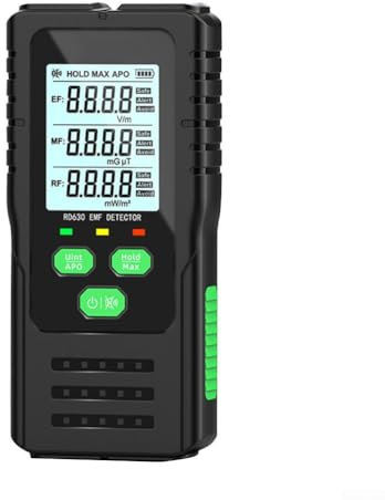 Zoegneer 3-in-1 Elektrofeld-Magnetfeld-HF-Messgerät, hochpräziser Sensor, breite Anwendung (RD630C)