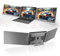 MT-VIKI 15.6’’ Laptop Erweiterung 2 Monitore FHD 1080P IPS Tragbarer Laptop Screen Extender für 11’’-17’’ Laptops Kompatibel mit Mac/Android/Win unterstützt 360°Drehung 1 Handtasche
