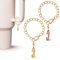 PAZLOG Letter Charm Accessories for Stanley Mug, Gold and Rose Gold, A-Z, Initial Chain, Water Bottle, Name ID Pendant for Stanley 76 and 1.2L Cup, Yeti, Simple Modern Cup Handle (J