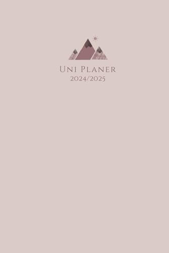 Uni Planer 2024/2025: Semesterplaner, Wochenkalender & Terminplaner für Studierende | Medium | Kompakt (Minimalist Altrosa)
