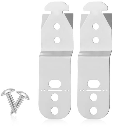 2pcs Support pour Lave-Vaisselle, 00619985 Acier Inoxydable Clips Fixation Lave-Vaisselle Compatibles avec Bosch Thermador Kenmore Gagenau et la Plupart des Lave-Vaisselle de Grandes Marques