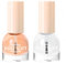 Base and Top Coat Nail Polish Set, 2Pcs No Wipe Shiny Coat for Fingernail Air Dry Clear Nail Polish Long Lasting Nail Protective DIY at Home (Base Coat Shiny Top Coat, 10 ML)