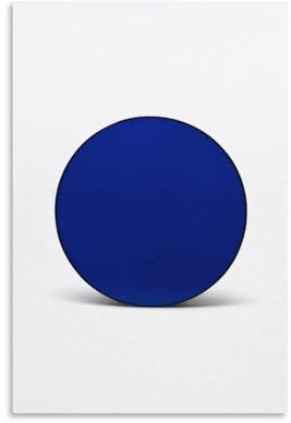 Blue Disk Yves Klein-Poster, Kunstdruck, Wandfoto, Malerei, Poster, Hängebild, Familiendekoration, 40 x 60 cm