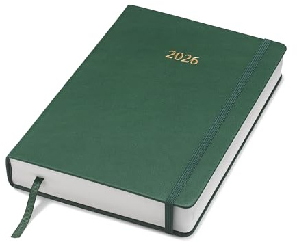 Wykeham's Executive Daily Planner (Racing Green, 8.5”×5.5”)