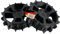 Naturalspring® 2 Stück Ersatz-Antriebsrad für Bosch Indego 300, 350, 400, 500, 700 Mähroboter Geländetauglich Robust Spikes Gelände Offroad
