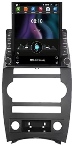 ZUBIX Für Jeep Commander XK 2007 Android Doppel-DIN-Autoradio, 9.7-Zoll-Touchscreen, Lenkradsteuerung, Spiegelverbindung mit Bluetooth und Navigation,4 Core WiFi 2G+32G