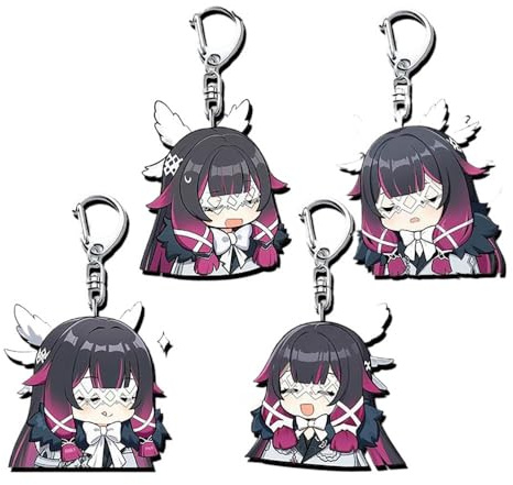 MayDee 4 Columbina Gen Shin Cosplay Schlüsselanhänger Columbina Figur Keychain