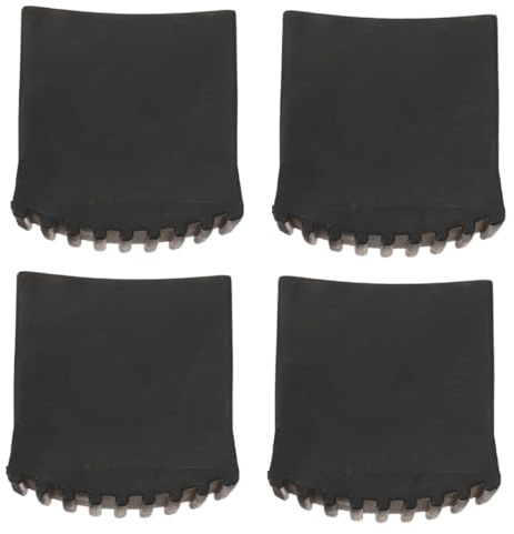 VILLFUL 4 Stück Teiliges Rutschfeste Leiterfüße aus Langlebigem Gummi Schützende Fußkappen für Klappleitern Flexible Anti rutsch pads zur Stabilitätssteigerung und Verlängerung der