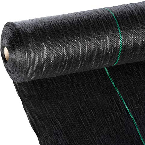 Masgard® Bâche de paillage tissée 100 g/m² Noir différentes Dimensions (1,00 m x 50,00 m = 50 m² (en Rouleau))