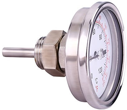 Barbacoa Term¨®metro Acero inoxidable 0 ¡æ -120 ¡æ BBQ Grado Horno le?a Bimet¨¢lico y Horno Barbacoa Term¨®metro Anal¨®gico