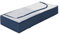 WENKO Unterbettkommode Business - Unterbett-Aufbewahrungstasche mit Sichtfenster, Polyester, 105 x 15 x 45 cm, Dunkelblau