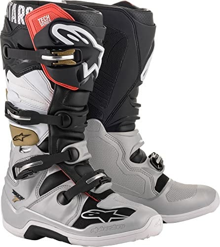 Alpinestars Tech 7 Black/Silver White/Gold