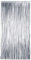 TRIXES Silber Folie Vorhang – Party Hintergrund Fransen Dekoration – Tür Tinsel Foto Prop - perfekt für Einhorn Thema Party Hochzeit Henne Geburtstag Feiern – 2 Meter