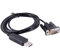 Suamdoen 1.8m USB to DB9 Male Serial Communication Cable for APC UPS 940 0024C/E, FT231XS Chip, Black