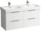 Laufen Base Waschtischunterschrank, 4 Schubladen, für Waschtisch 814966, Farbe: Snow (weiß matt)