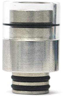 Without brand 1pc Edelstahl Glas 510 Drip Tip Vape Mundstück gepasst for 510 Gewinde RTA RDTA Fit for TFV8 Baby-Behälter iJust S Etc (Farbe : Silber-)