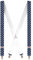Cencibel Smart Casual Bretelles motif fleur de lys, Bleu marine/blanc, taille unique