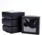 BENECREAT 20 Packung Schwarze Kraftpapierboxen Mit Klarem Fenster 9.5x9.5x3.5 cm Geschenkverpackungsboxen Für Schmuck Speicher Display, Hochzeit, Valentinstag