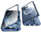 Jonwelsy Hülle für iPhone 11 Pro, 360 Grad Beidseitig Schutz Kompatibel mit Magsafe Magnetische Adsorption Metallrahmen Case Vorne Glas Hinten Frosted PC Cover Handyhülle für 11 Pro 5,8 (Blau)