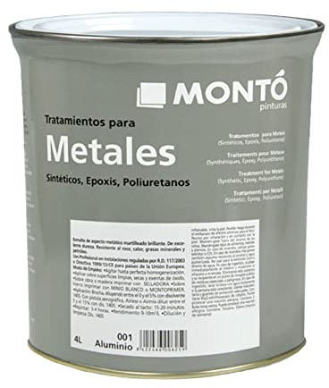 MONTÓ Imprimación Industrial. Imprimación de Secado Rápido, con Pigmentos Sólidos a la Luz y a la Intemperie. (5Kg, Roja 205)
