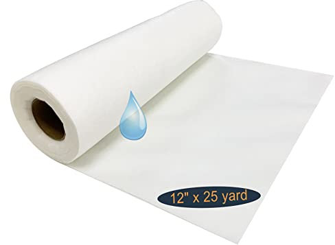 HimaPro Wash Away Vlieseline Stabilisierung für Maschinenstickerei und Handnähen, wasserlösliches Stickvlies (30 cm x 23 m)