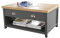 Home Source 2 Drawer Occasional Coffee Table, Oak Effect, Dark Grey