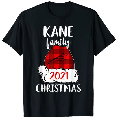 Christmas 2021 Kane passender Pyjama, Weihnachtsmann-Mütze T-Shirt