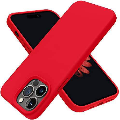 OTOFLY Compatible with iphone 14 Pro Case, Silicone Shockproof Slim Thin Phone Case for iPhone 14 Pro 6.1 inch (Red)