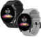 WD&CD 2 Pack Bracelets pour Amazfit GTR 3/3 Pro Noir + Gris, Remplacement en TPU Silicone Fitness Bracelet Compatible pour Amazfit GTR 2 / 2e