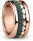BERING Austauschbar Ringkombination für Damen in Rosé Gold & Grün mit einzigartigem Twist- & Change System, Moldova