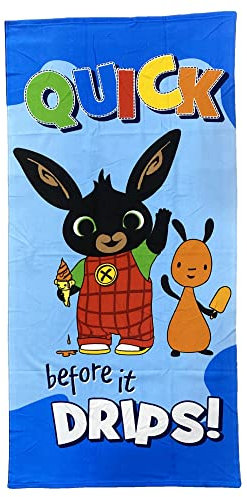 CARTOON Strandtuch, Badetuch, Badetuch, Mikro-Baumwolle, Strand, Schwimmbad, 70 x 140 cm (Bing E Flop)