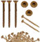 Lot de 500 vis à bois Torx pour construction de toiture - Vis à tête plate 4 x 50 mm