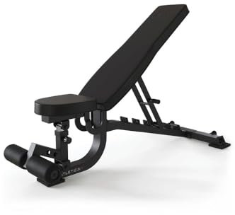 ATLETICA B2 | Situp Hantelbank | Fußgriff Negativ verstellbare Schrägbank | Ideale Fitnessbank für Situps und Hanteltraining