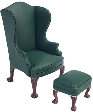 Miniatur Puppenhaus Sofa Im Maßstab 1:12, Puppenhaus Möbelcouch – Möbel Spielzeug Zubehör Im Maßstab 1:12, Grün Einzigen Sofa