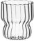 NLDGR Bicchieri, Tazze di Vetro, Bicchieri da Cocktail Ondulati in Vetro Vintage, Bicchieri da caffè Ghiacciato, Bicchieri da Birra per Acqua, Soda, tè, Regalo (D)