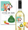 Demande parrain, marraine à Noël, Étiquette autocollante bouteille vin à gratter, Annonce future marraine, futur parrain originale (Marraine)